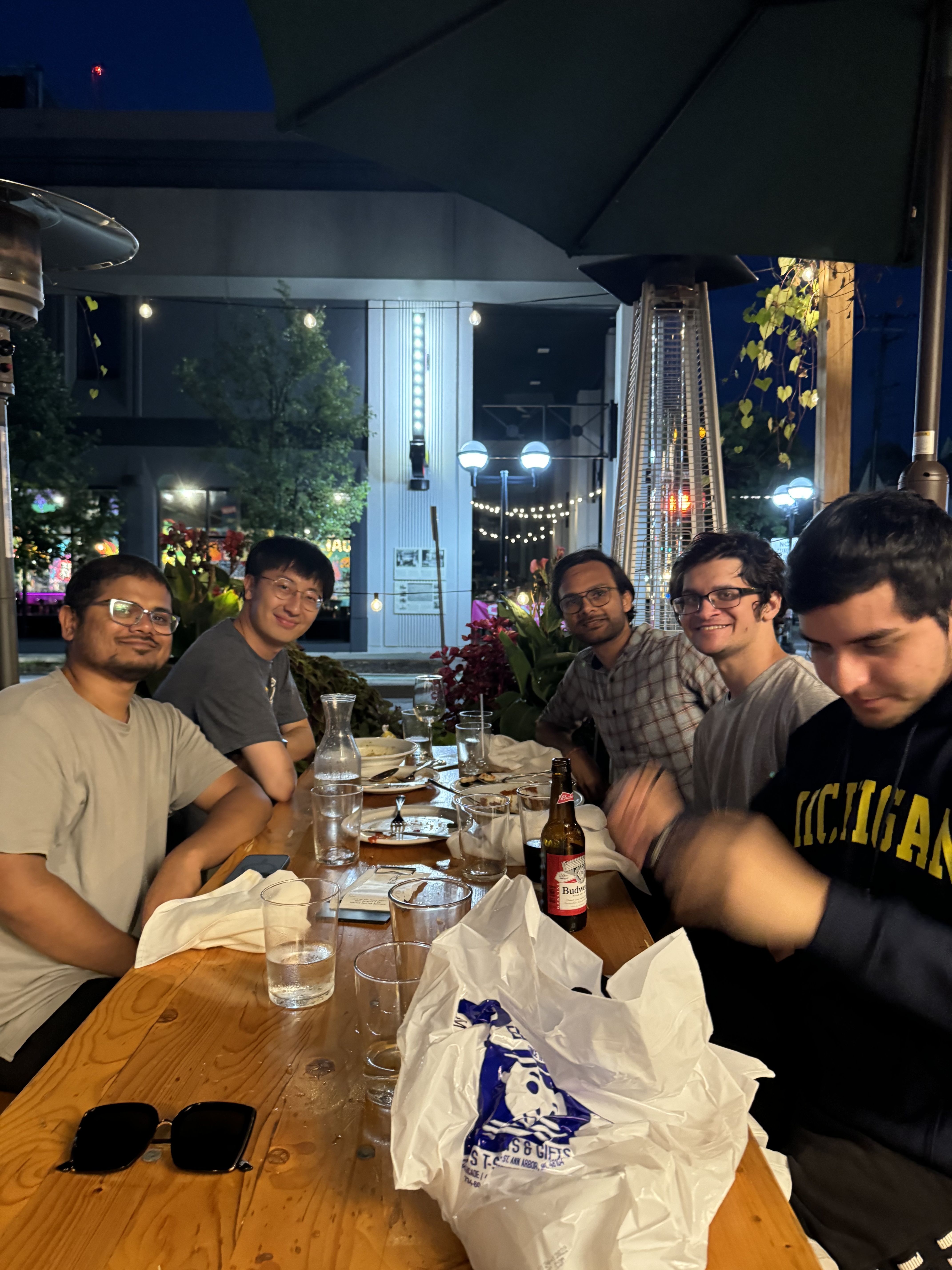 Dinner with collaborators in Michigan