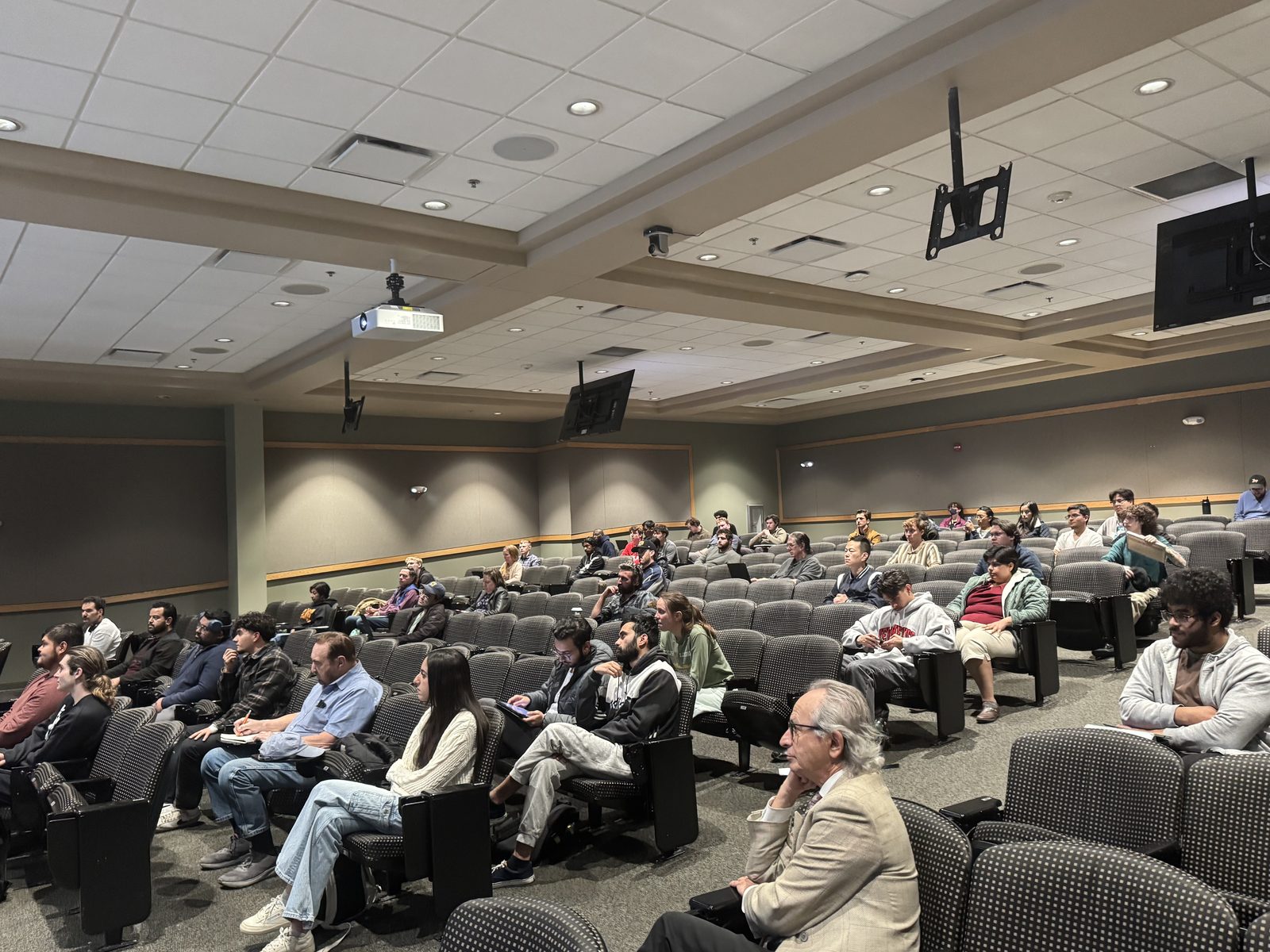 A full house at a research talk